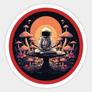 Astronaut on a Mushroom Sticker